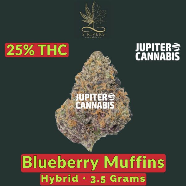 2 Rivers Cannabis Blueberry Muffins 3.5g