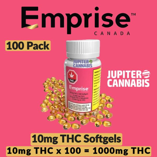 Emprise 10mg THC 100 Softgels