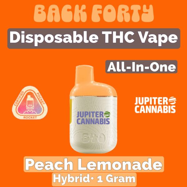 Back Forty Peach Lemonade Disposable Vape