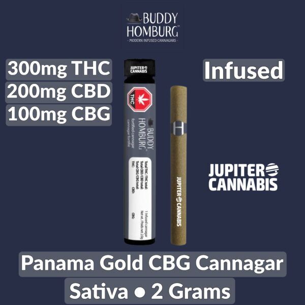 Buddy Homburg Panama Gold CBG Cannagar 2g Infused Joint