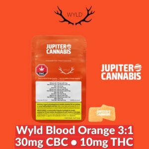 Wyld Blood Orange 3:1 CBC:THC Gummies