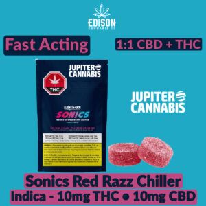 Edison Sonic Red Razz Chiller Gummies