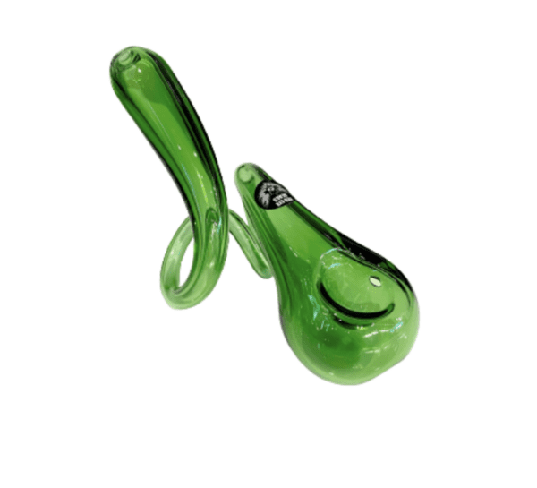 Red Eye Glass Twista Hand Pipe – Green