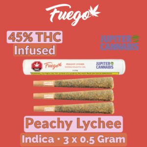 Fuego Peachy Lychee Infused 3 Pack