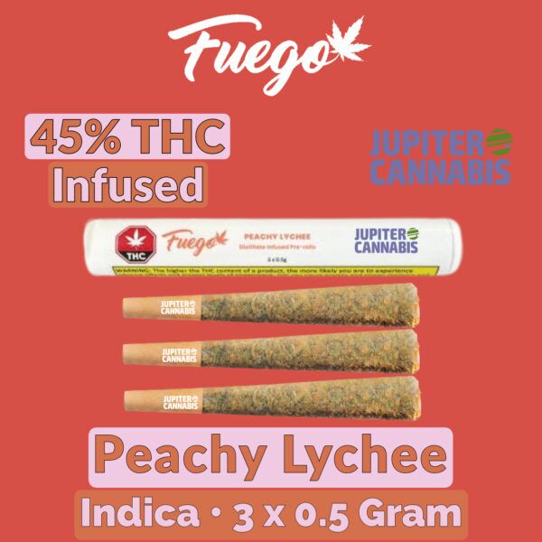 Fuego Peachy Lychee Infused 3 Pack