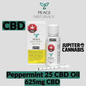 Peace Naturals Peppermint 25 CBD Oil