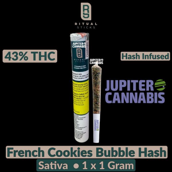 Ritual Sticks French Cookies Bubble Hash Infused Joint