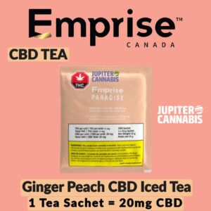 Emprise Ginger Peach CBD Iced Tea Powder