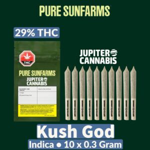Pure Sunfarms Kush God 10 Pack