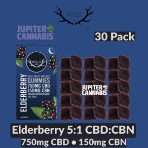 Wyld Elderberry 5:1 CBD:CBN Gummies 30 Pack