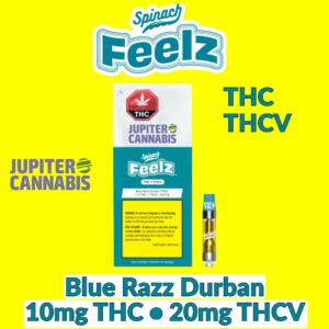 Spinach Feelz Blue Razz Durban THCv Vape