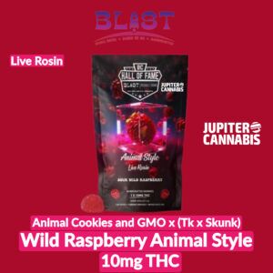Blast Sour Wild Raspberry Animal Style Live Rosin Gummy