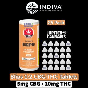 Indiva Blips 1:2 CBG:THC Tablets