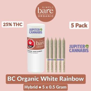 Simply Bare BC Organic White Rainbow 5 Pack