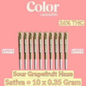 Color Cannabis Sour Grapefruit Haze 10 Pack