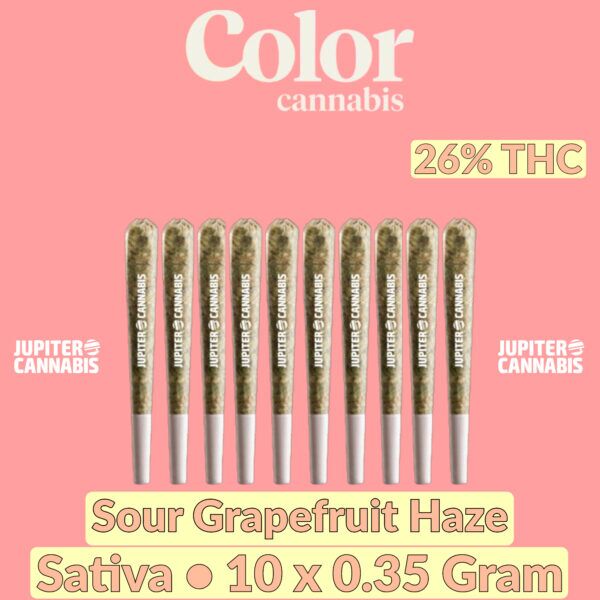 Color Cannabis Sour Grapefruit Haze 10 Pack