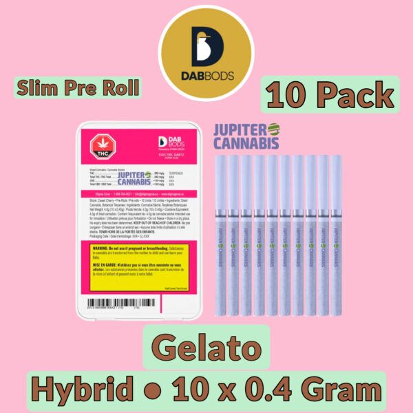 Dab Bods Gelato Pre Slim Rolls 10 Pack