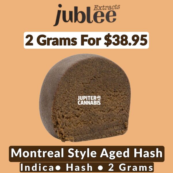 Jubilee Extracts Montreal Style Aged Hash 2 Grams