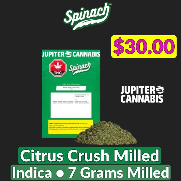 Spinach Grindz Citrus Crush Milled 7 grams