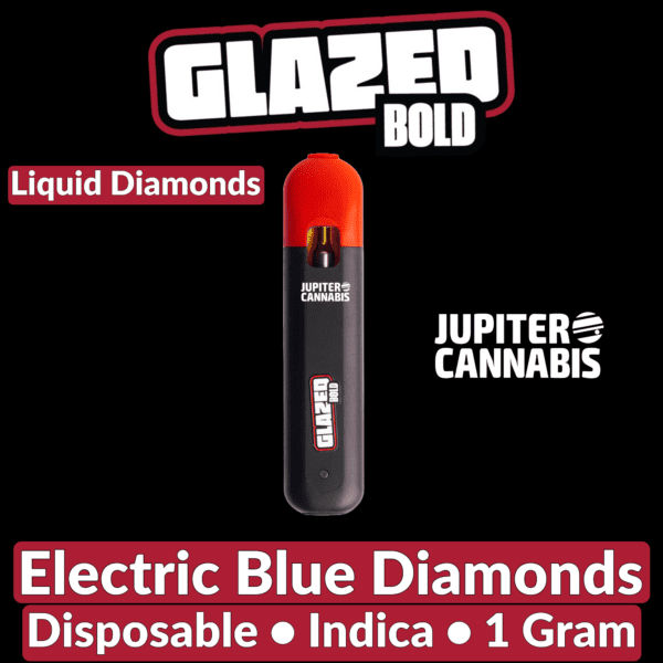 Bold Glazed Electric Blue Diamonds Disposable Vape