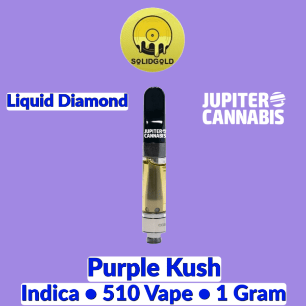 Solid Gold Purple Kush Liquid Diamond Vape