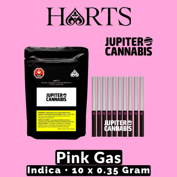 Hearts Pink Gas 10 Pack