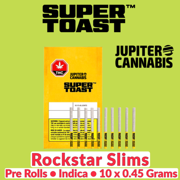 Super Toast Rockstar Slims 10 Pack