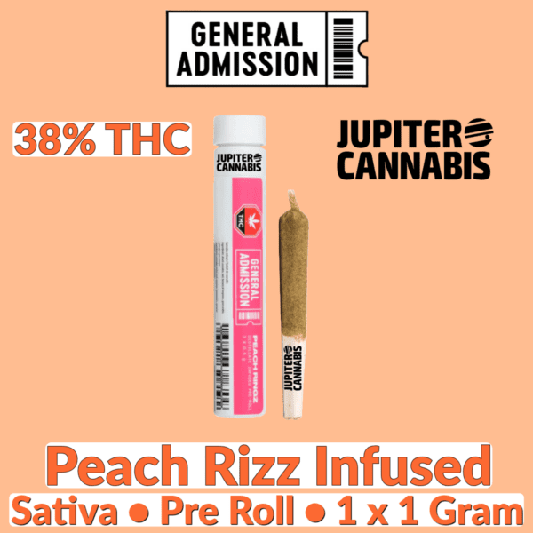 General Admission Peach Rizz Infused Pre-Roll Joint