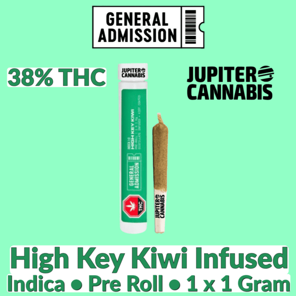 General Admission High Key Kiwi Infused Pre-Roll Joint