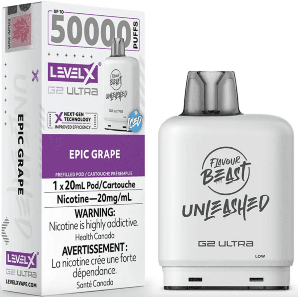 Level X G2 Ultra Pod Flavour Beast Unleashed - Epic Grape