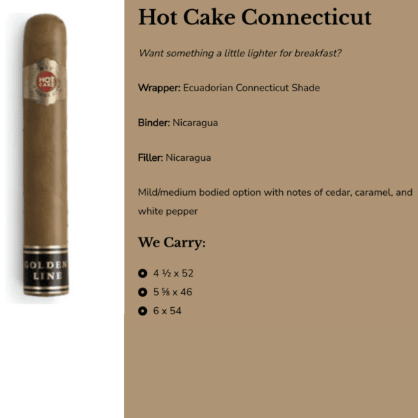 HVC Hot Cake Laguito #5 Connecticut Toro - 6 x 54