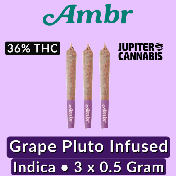 Ambr Grape Pluto Infused 3 Pack