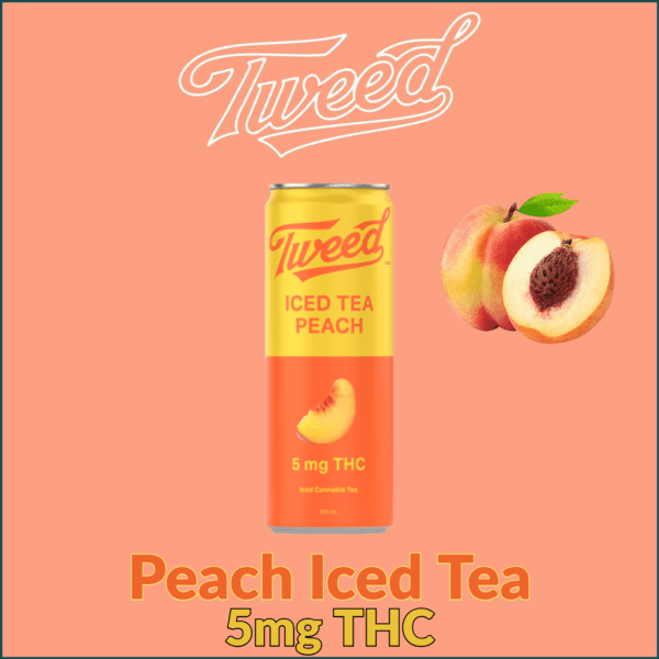 Tweed PEACH ICED TEA Sativa - 355 ml
