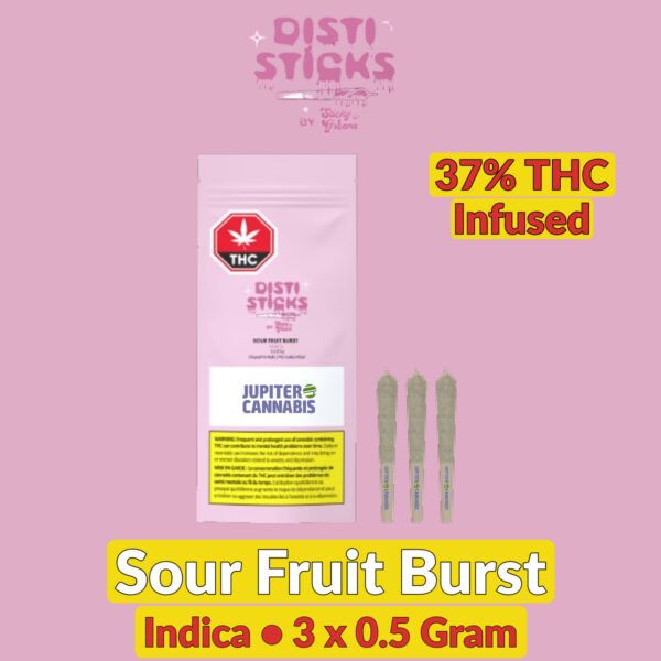 Disti Sticks Sour Fruit Burst Infused Pre-Rolls