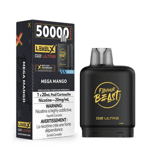 Level X G2 Ultra Pod 20ml Flavour Beast - Mega Mango