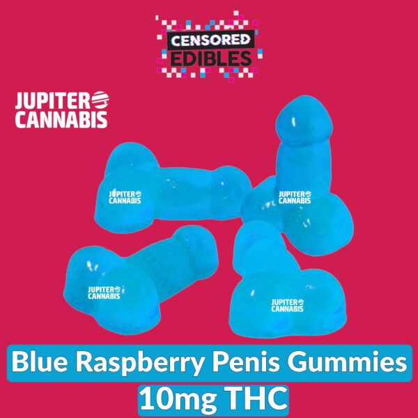 Censored Edibles Blue Raspberry Penis Gummies